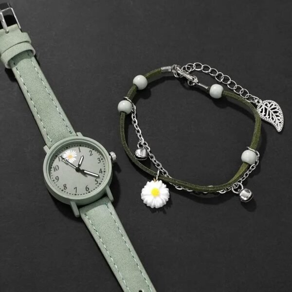2-Piece Set: Elegant Style Women's Quartz Watch and Bracelet - Image 3