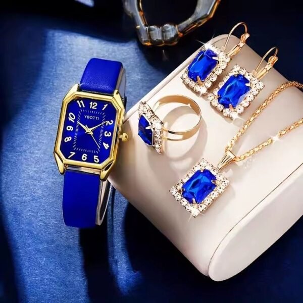 6pcs Jewelry Set Women's Watch - Image 4