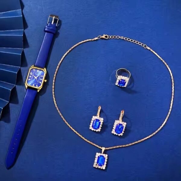 6pcs Jewelry Set Women's Watch - Image 2