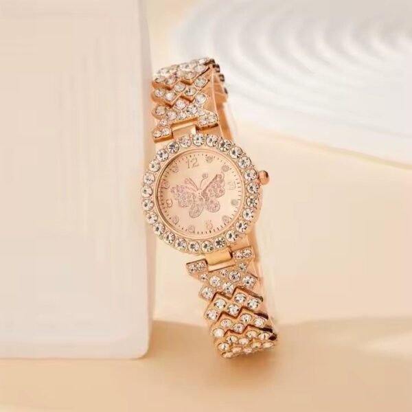 Women's butterfly Watch Bracelet Jewelry Set - Image 3